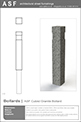 ASF Cubist Granite Bollard